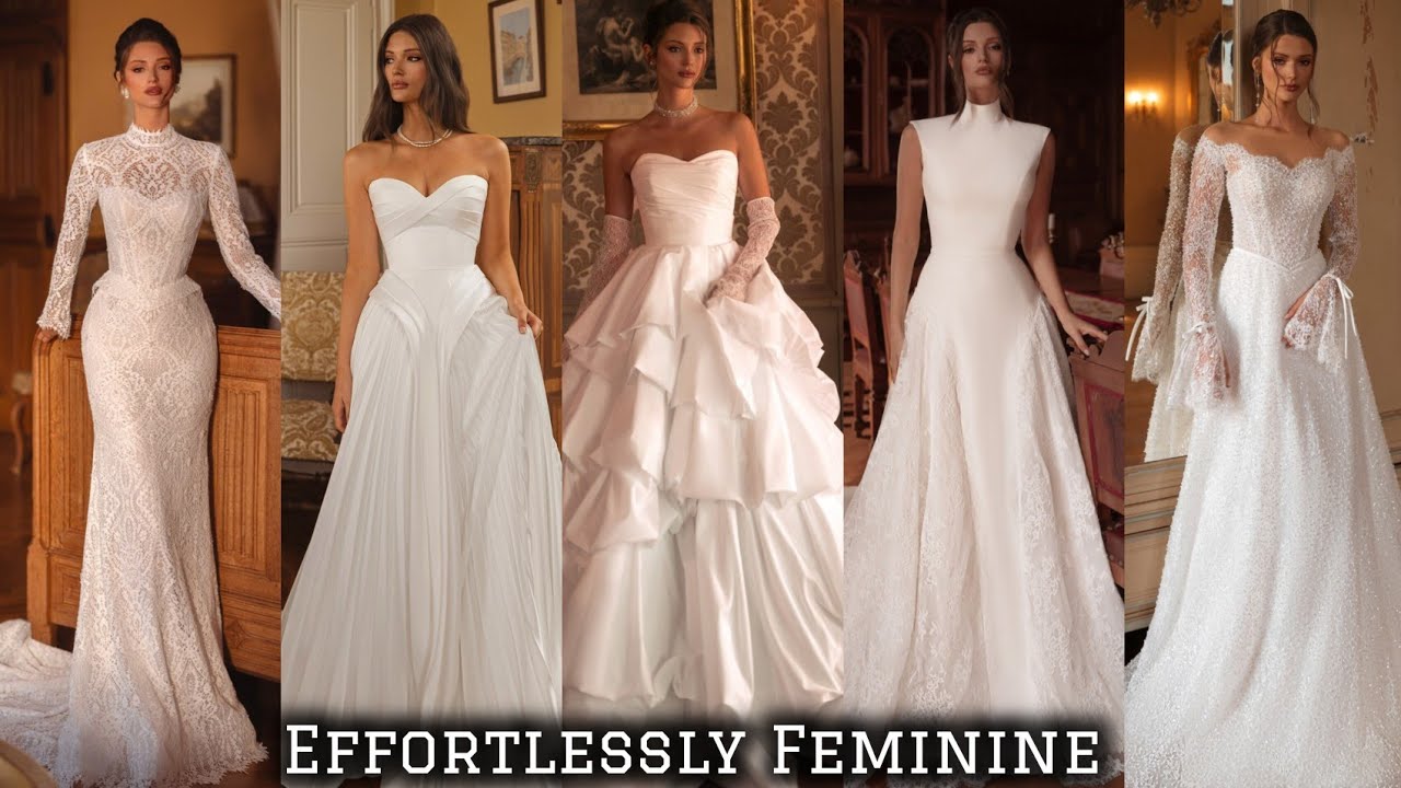 Gowns of noble restraint, harmonious proportion, and beauty expressed in quiet confidence