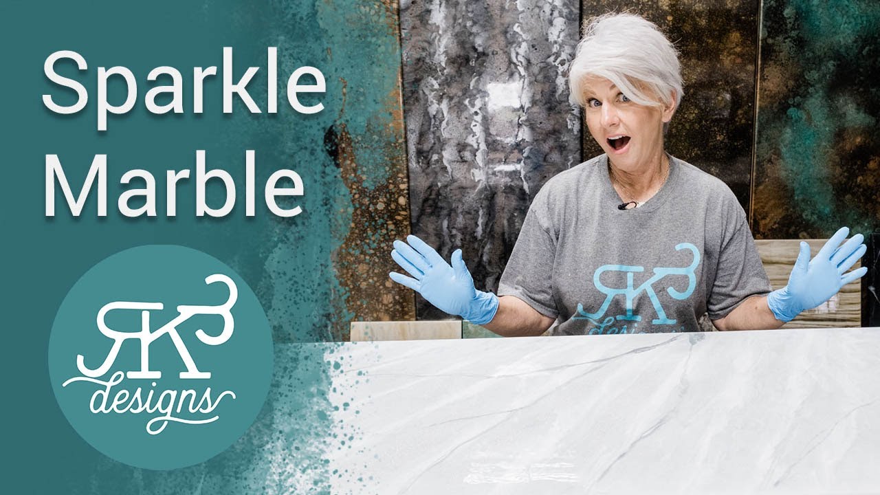 Stone Coat Countertops White Marble with Diamond Dust!