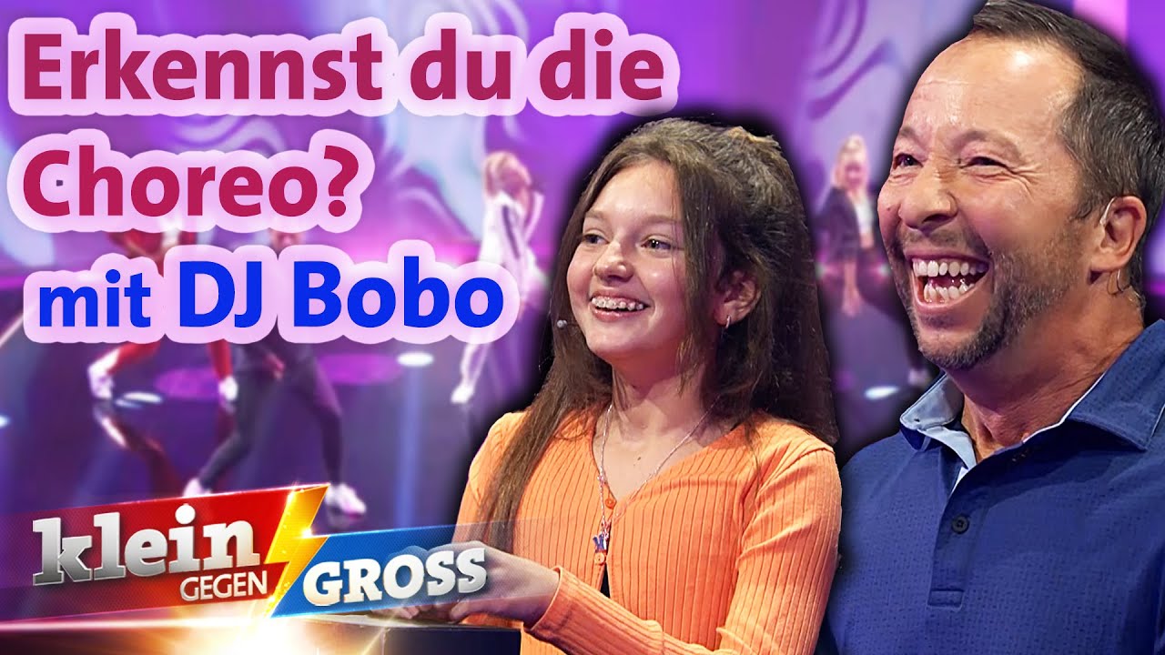 Wer erkennt mehr Tanz-Choreografien? DJ BoBo vs. Katharina | Klein gegen Groß