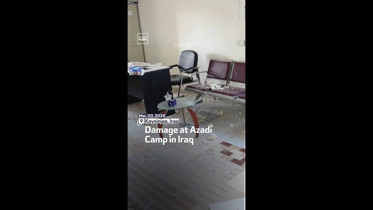 Damage At Azadi Camp In Iraq