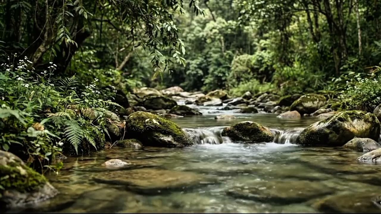 Tranquil River Water Sounds | Natural Relaxation & Sleep Aid