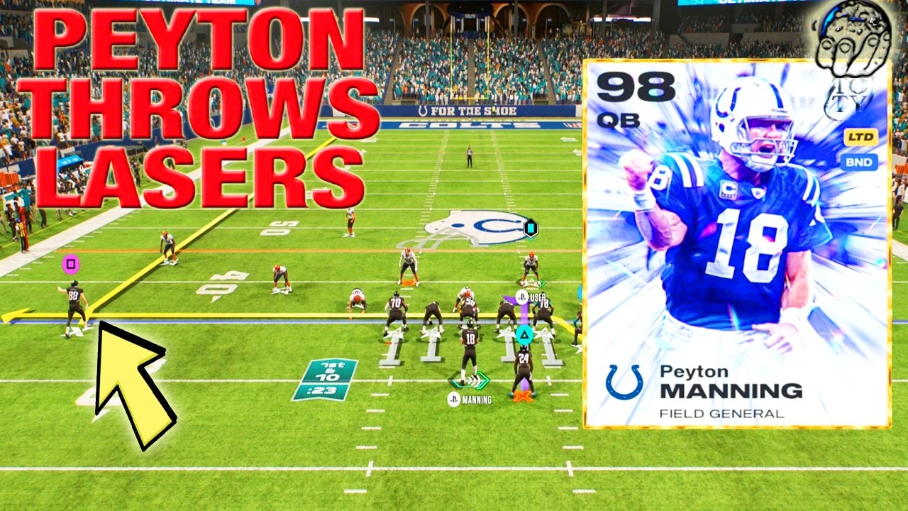 Пейтон Мэннинг с рейтингом 99 просто разрывает всех! Лучший квотербек в Madden 26! Невероятные мо...