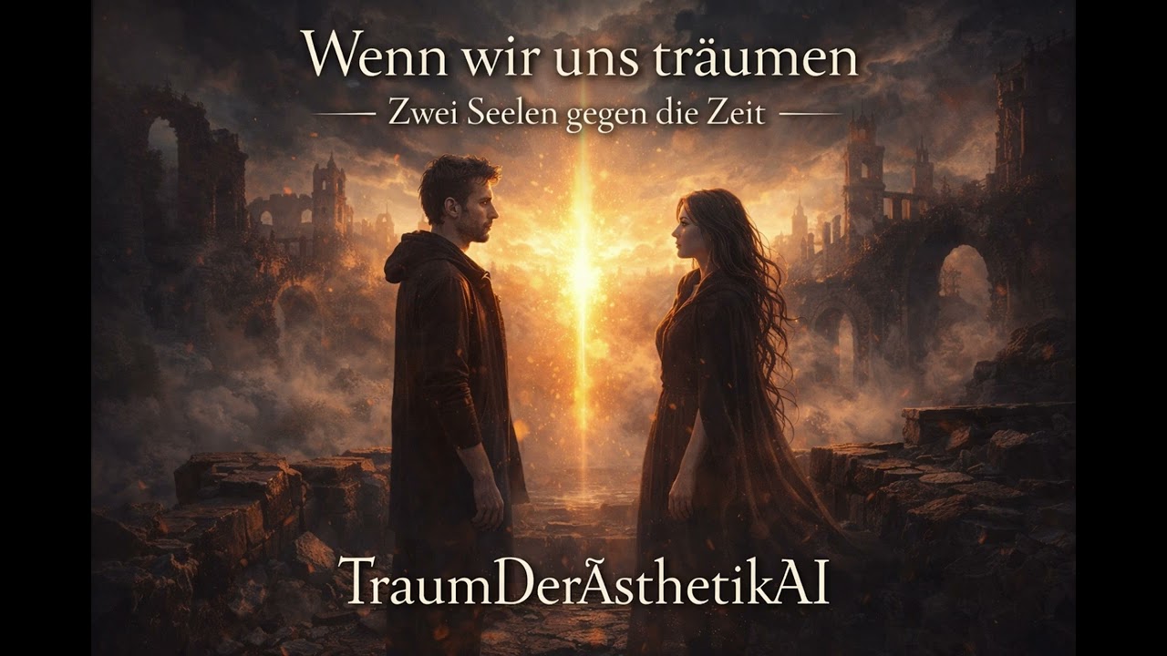 „Wenn wir uns träumen 🌌 | Zwei Seelen gegen die Zeit – Epischer Rockduett von TraumDerÄsthetikAI“