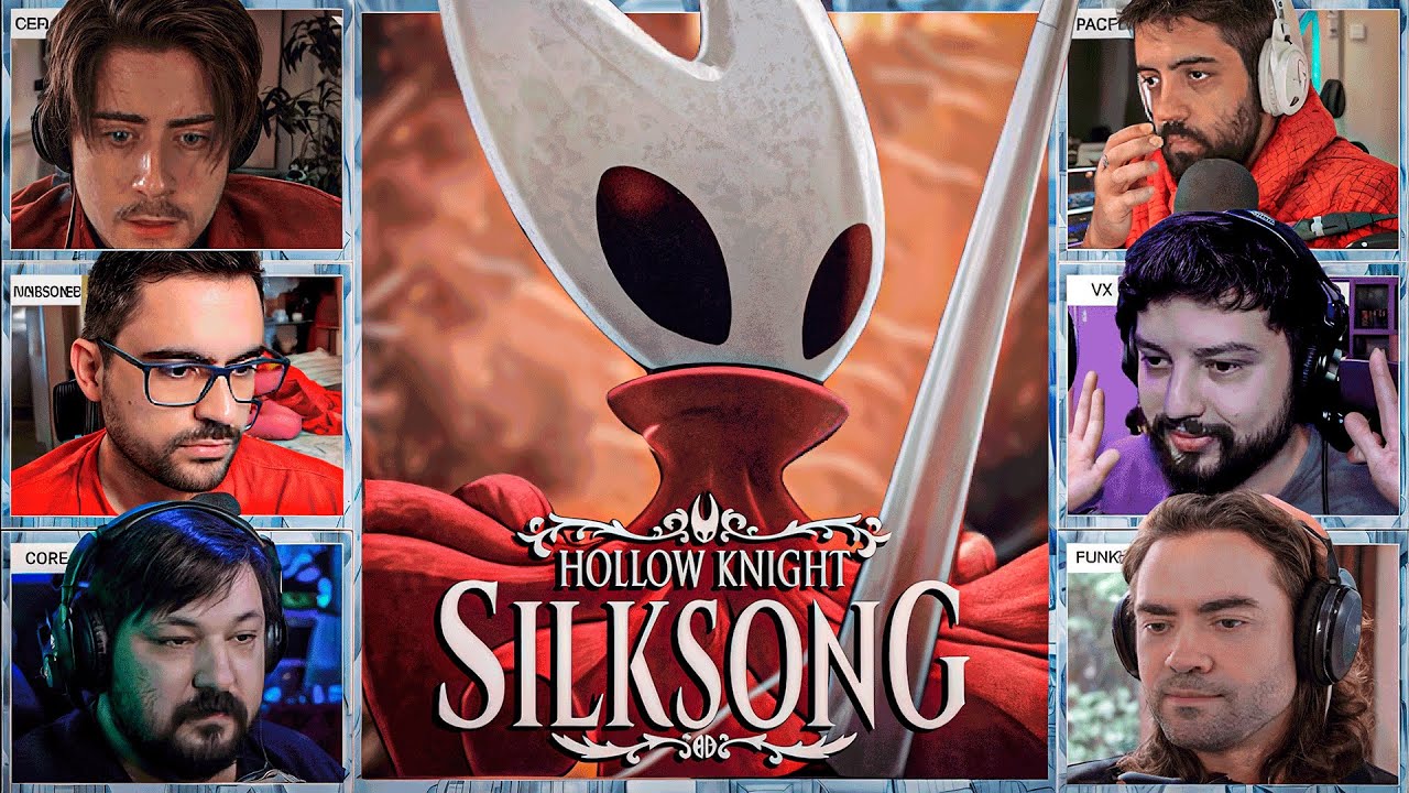 STREAMERS Jogando Hollow Knight SILKSONG Pela Primeira Vez ! #silksong