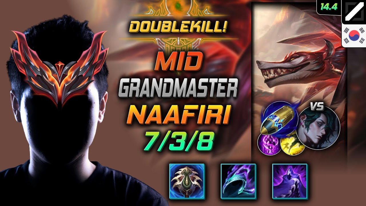 나피리 미드 템트리 룬 불경한 히드라 선제공격 -  Naafiri Mid - 롤 KR 천상계 패치 14.4