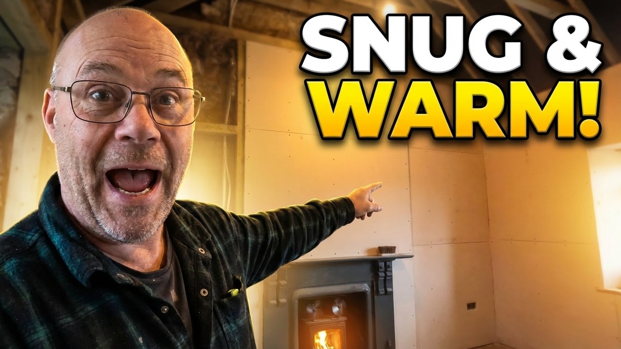 Insulating and Plasterboarding The Snug | Major Progress on Our Cottage
