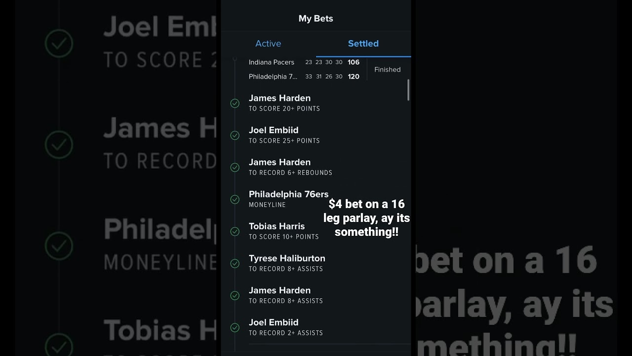 Fanduel Win On 16 Leg Parlay