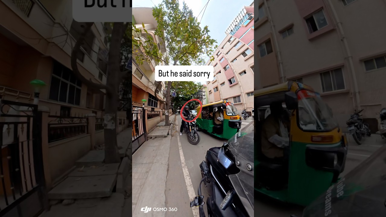 Bangalore Traffic Madness! 🚨 Vehicles on Wrong Side | DJI 360 Bike POV