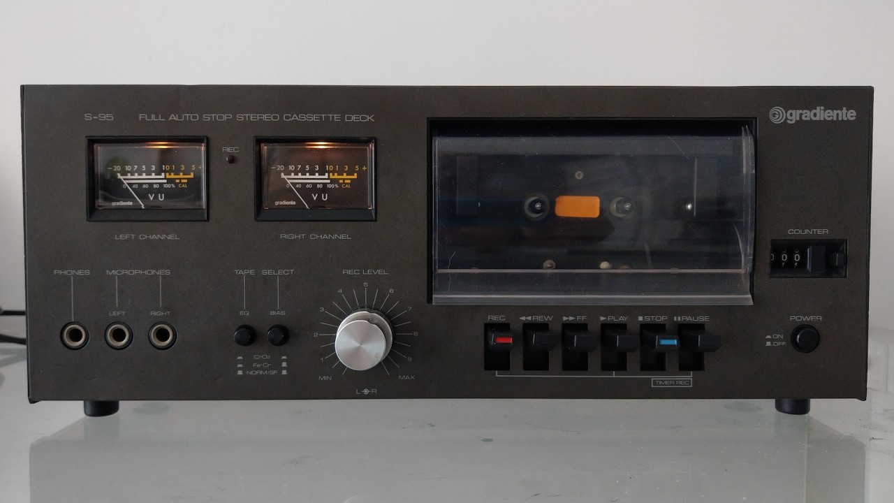 [À VENDA] Gradiente S-95 Full Auto Stop Stereo Cassette Deck 1979 (CRONIOS)