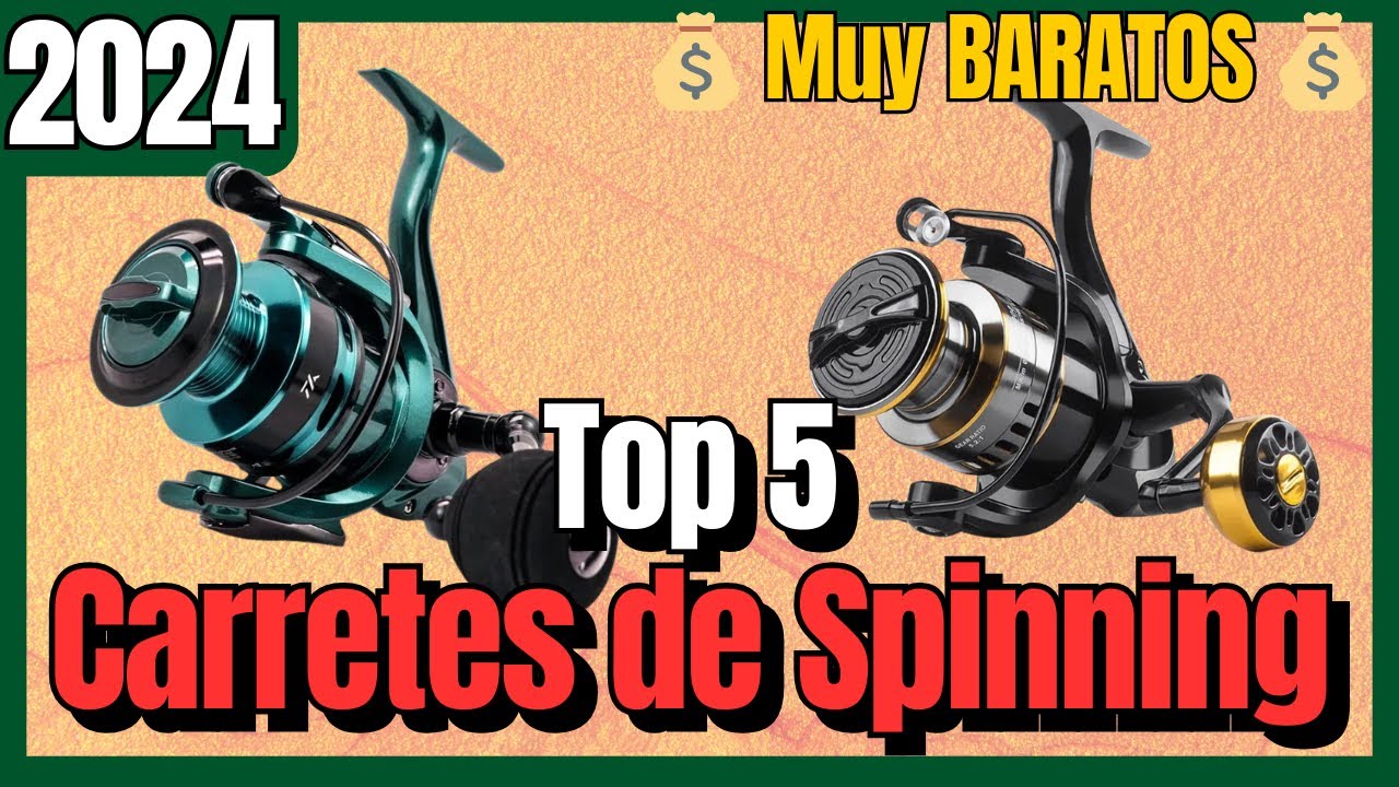 🔥 Los 5 mejores CARRETES DE SPINNING BARATOS de Aliexpress [2024] Ghotda, Pesca Giratoria, Trucha