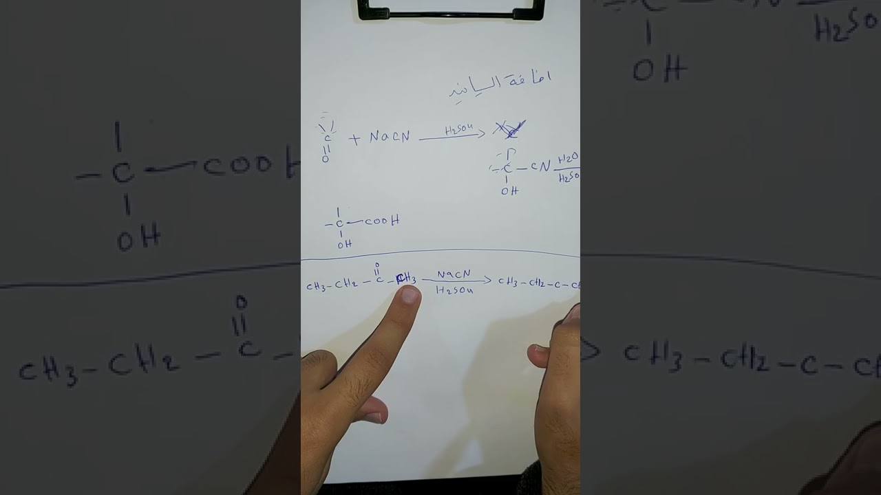 تفاعلات الالدهايدات والكيتونات(إضافة السيانيد)