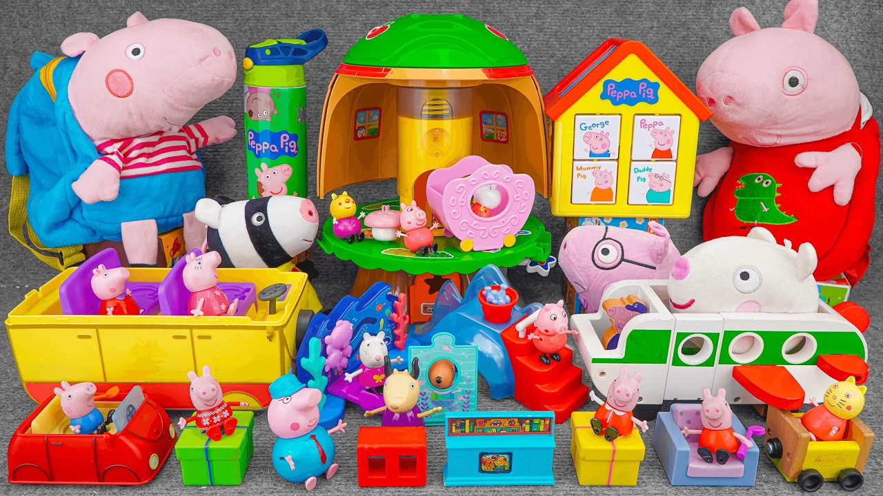 98 Minutes of Satisfying ASMR Unboxing | Adorable Peppa Pig Treehouse & Aquarium Adventure Playset ⭐