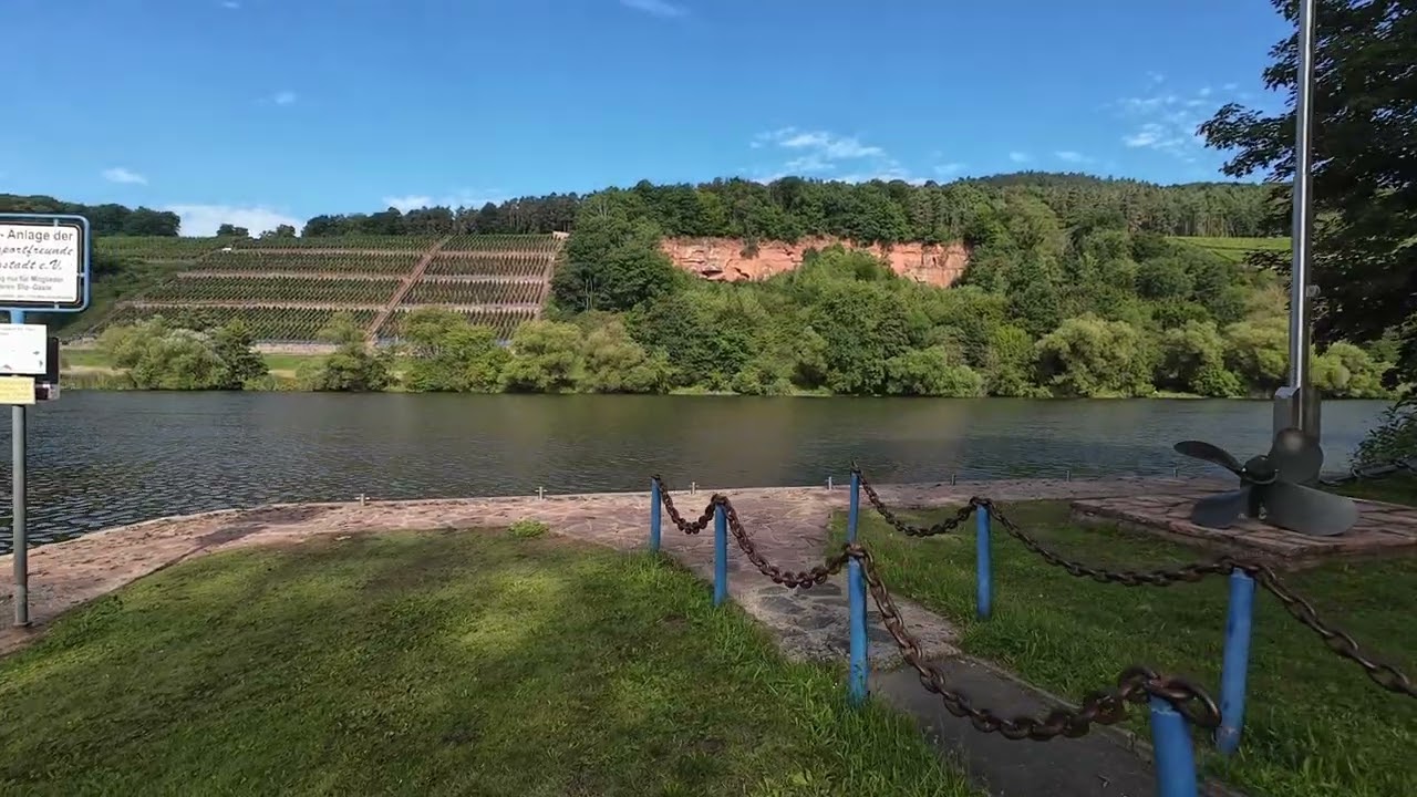 Mainufer von Bürgstadt sowie von der Seite Miltenberg Nord