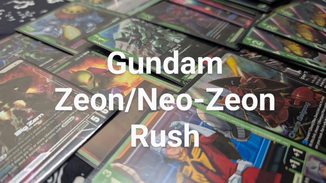 Gundam TCG Red/Green Zeon Rush Deck Profile