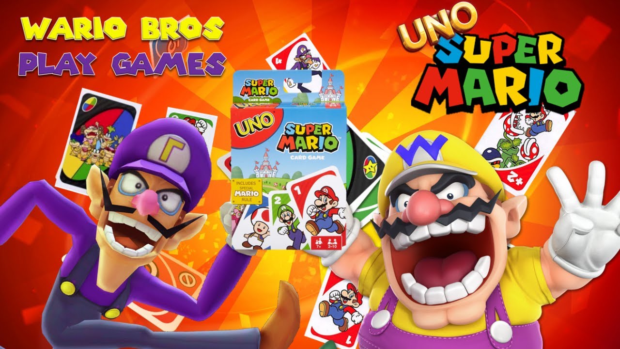 Wario Bros Play Real Life Games: UNO (Super Mario Edition) #2