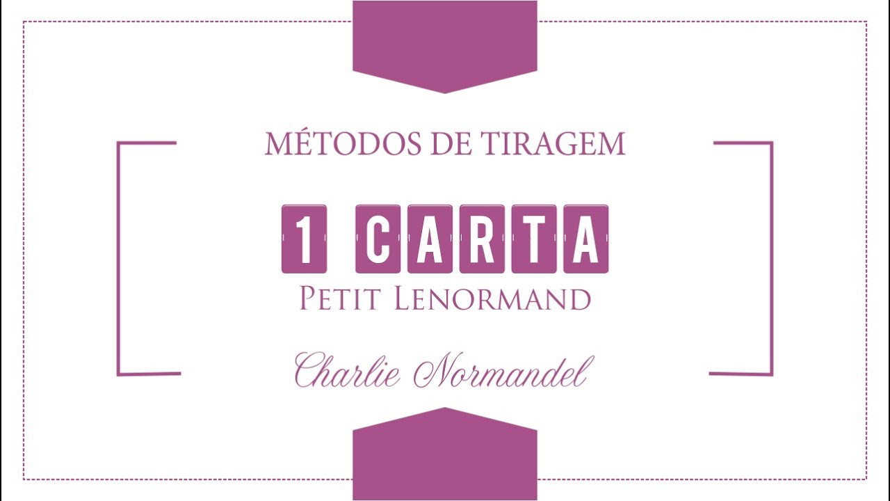 Tiragem de uma carta