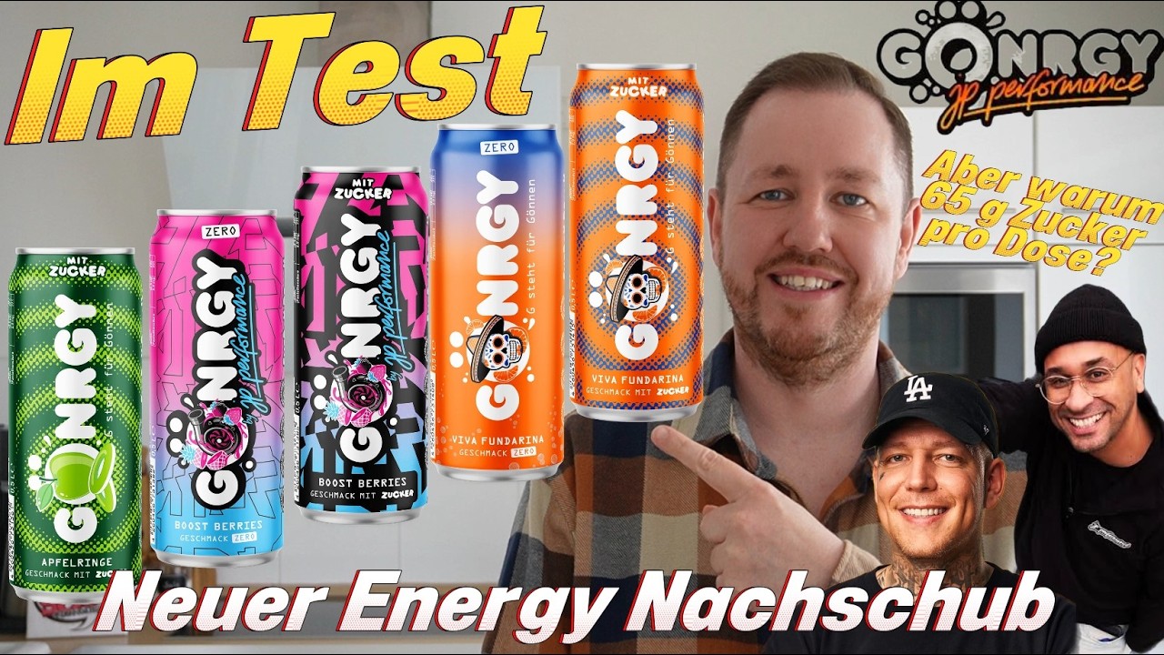G&ouml;nrgy: Viva Fundarina, Boost Berries & Apfelringe (mit Zucker & Zero) im Test #g&ouml;nrgy #montanablack