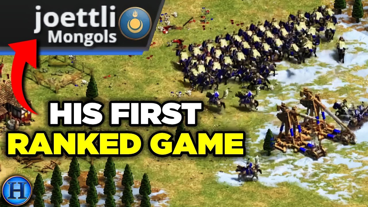 New Player Plays His First Ranked Game Ever! | AoE2 Coaching
