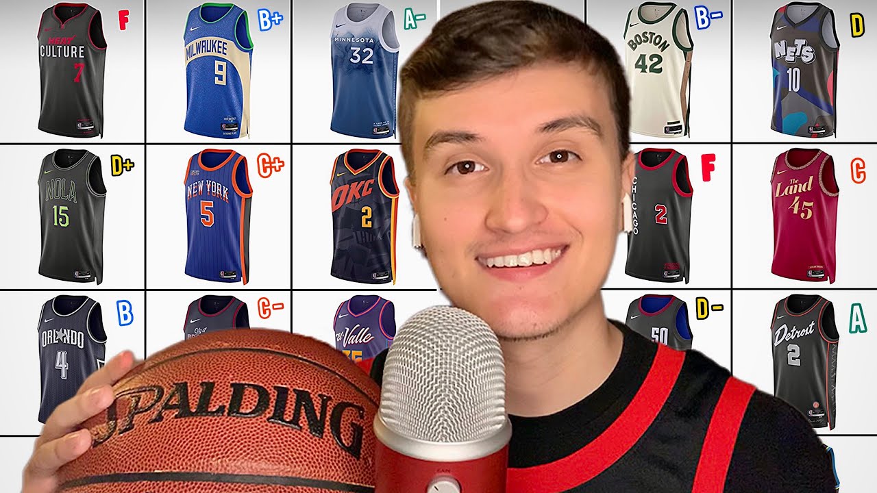 ASMR | 2024 NBA Jersey Review (City Edition)🏀💤