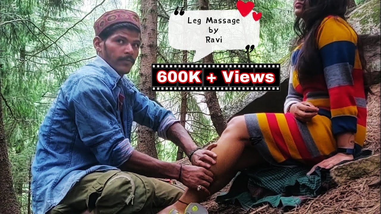 #ravimassage #footreflexologyIndian Massage | Leg Massage By Ravi - in the Lap of Nature | ASMR