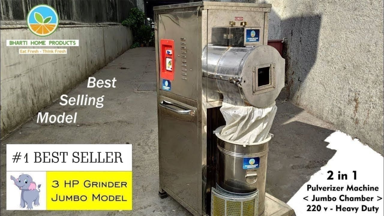 🔥 3 HP Jumbo Pulverizer Machine | 30 Kg/Hour Output Cont: 9810288464