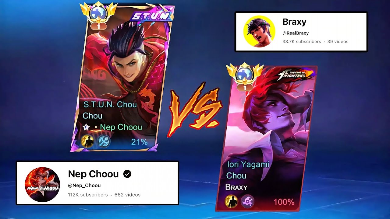 NEP CHOOU VS BRAXY CHOU WHO WILL WIN??(INTENSE MATCH)MLBB