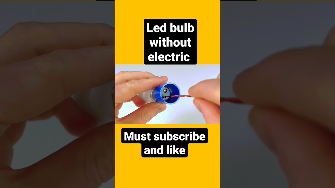 Repurposed Materials Crafts _ led bulb without electric _ how to make _led bulb_ #shorts #lifehacks