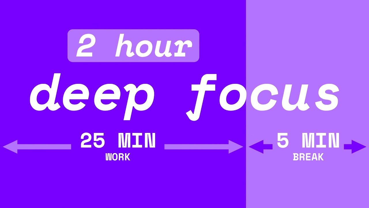 Pomodoro Technique: 2 Hours of Effective Focus (With Alarms)