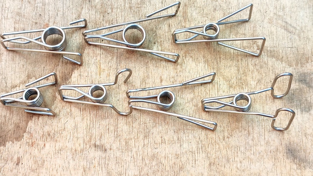 Fabricaci&oacute;n de pinzas de ropa con alambre de acero inoxidable 