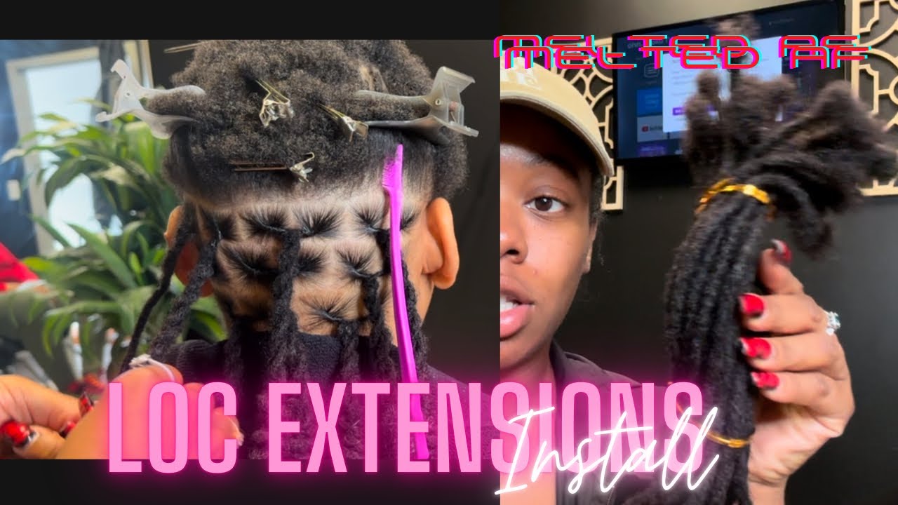 The TRUTH About Loc Extensions on Short Hair | Full Process + Results, loc extensions