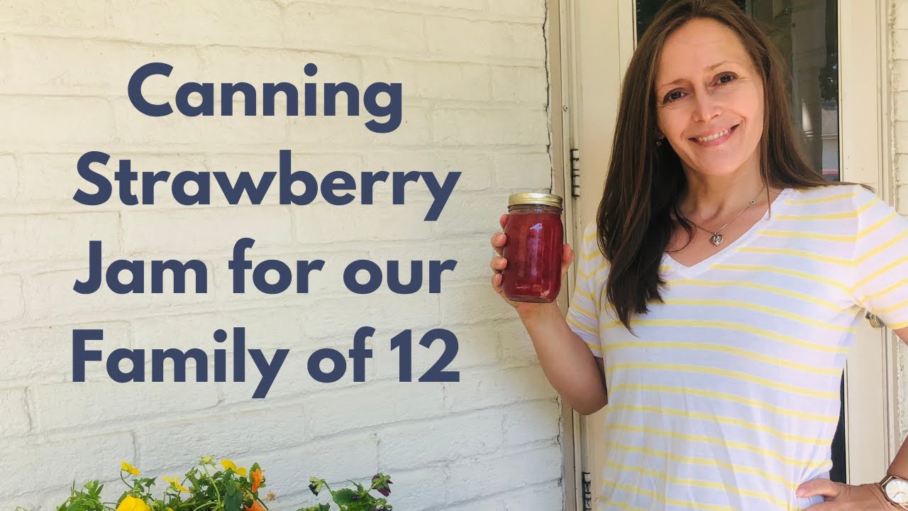 Preserving Honey Sweetened Strawberry Jam for a Large Family