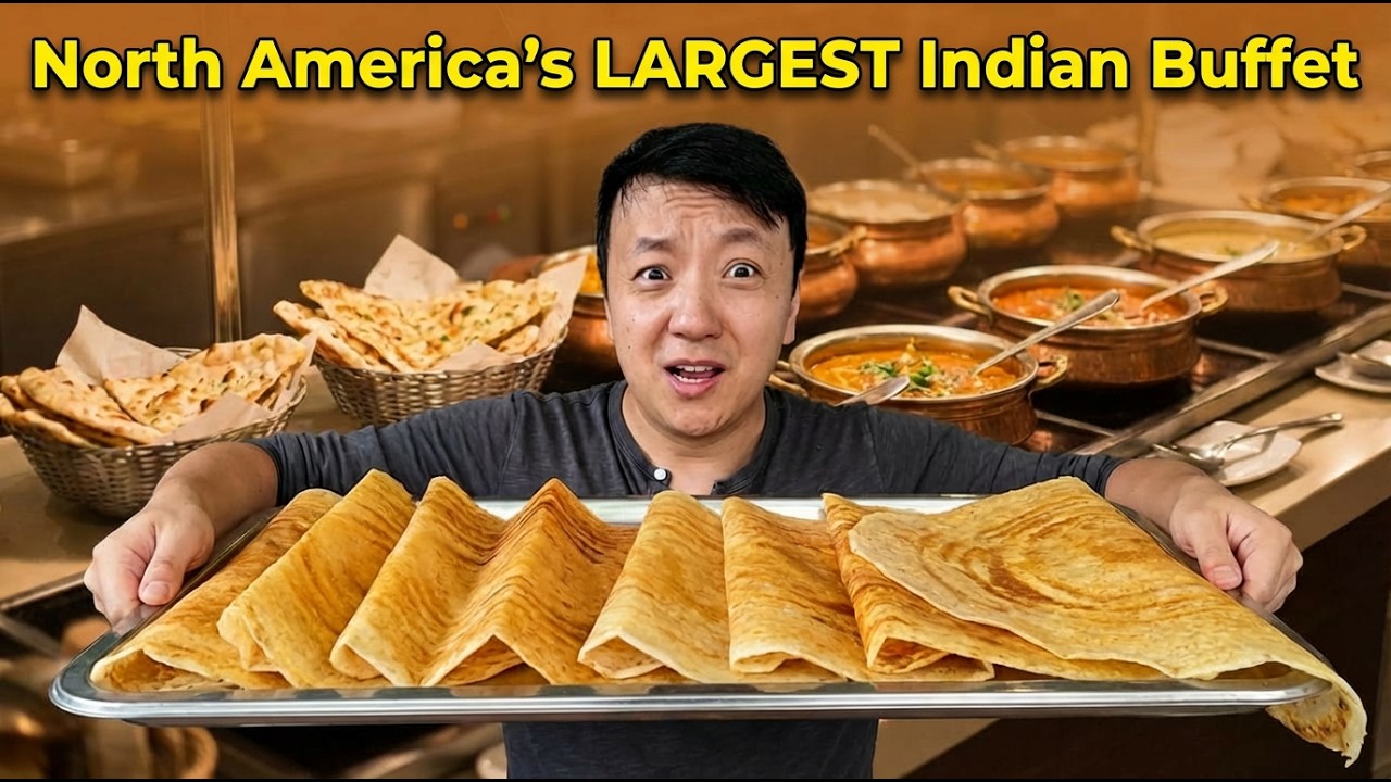 INSIDE the LARGEST All You Can Eat INDIAN BUFFET in North America
