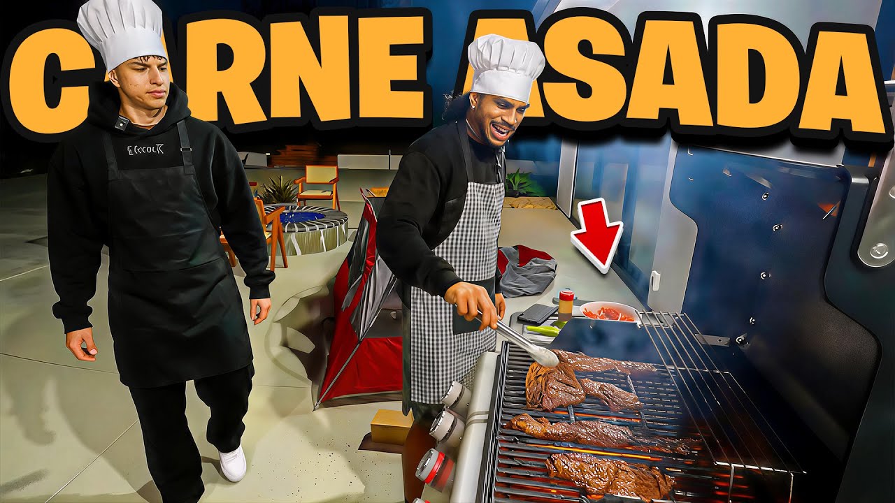 Jay Cinco & Johnny Cooking CARNE ASADA On The Grill.. (terrible idea) 😂😭
