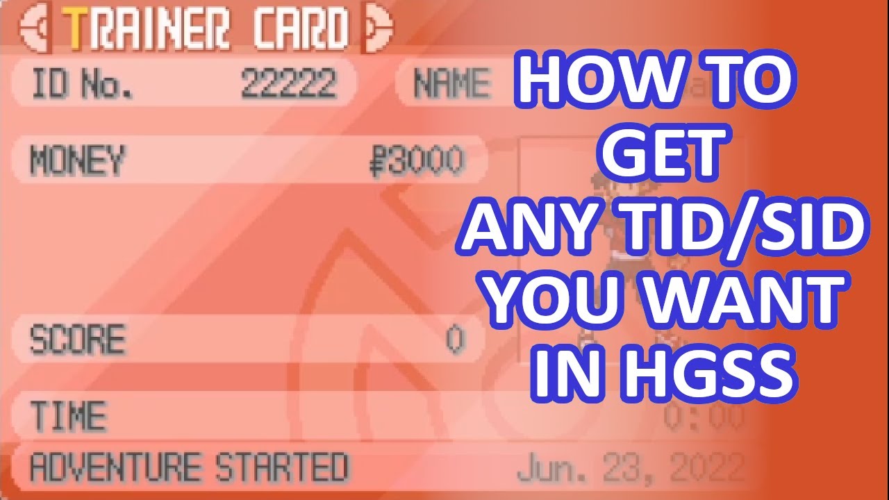 How to RNG Manipulate your Secret ID in Heart Gold/Soul Silver