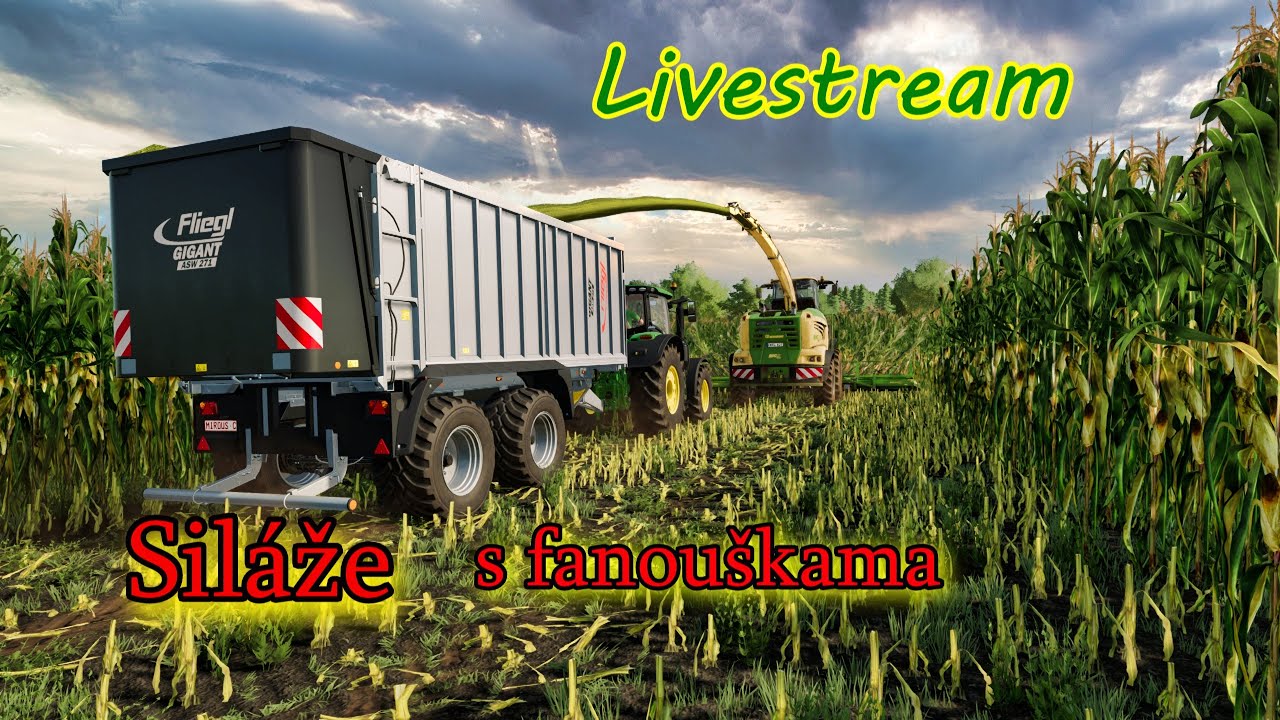 siláže s fanouškama -FS22 , Livestream Agro Synkov