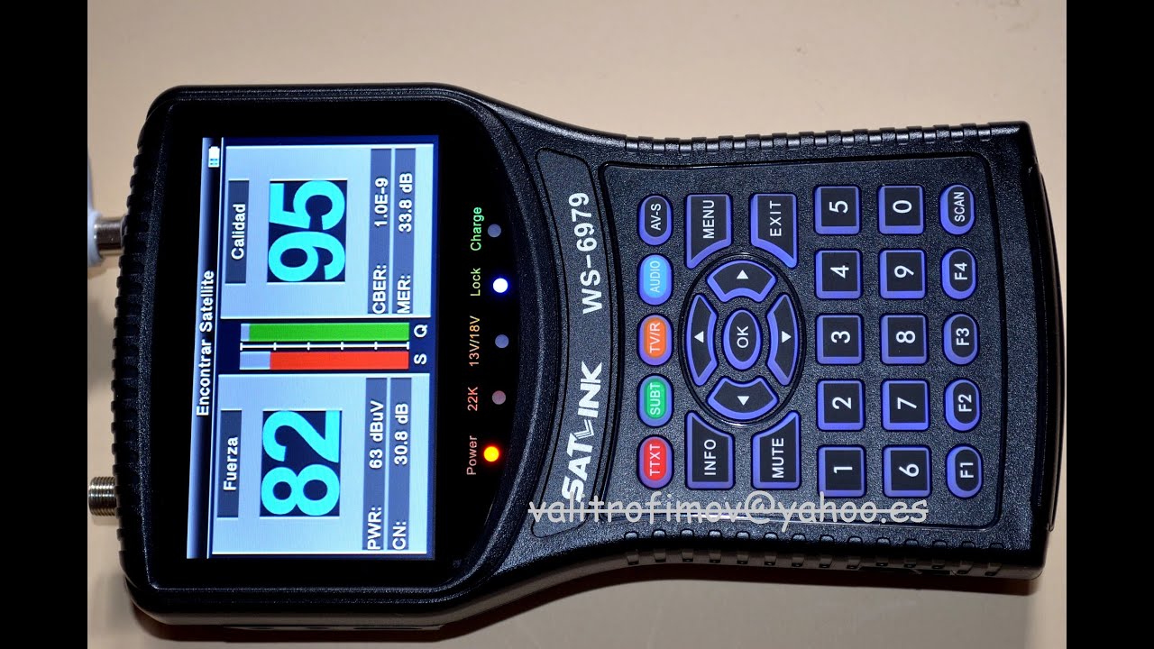 Medidor de campo SATLINK WS 6979 TDT SAT HD Espectrum