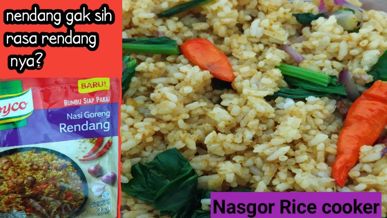NASI GORENG RENDANG ROYCO-MASAK DAN REVIEW RASA NYA