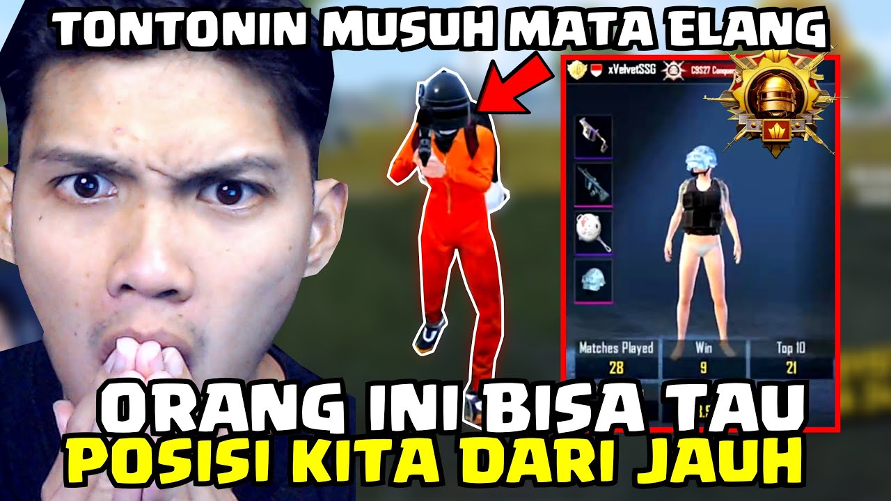 KETEMU MUSUH PUNYA MATA ELANG!! DIA BISA TAU POSISI KITA DARI JARAK 1000 METER!! - PUBG MOBILE