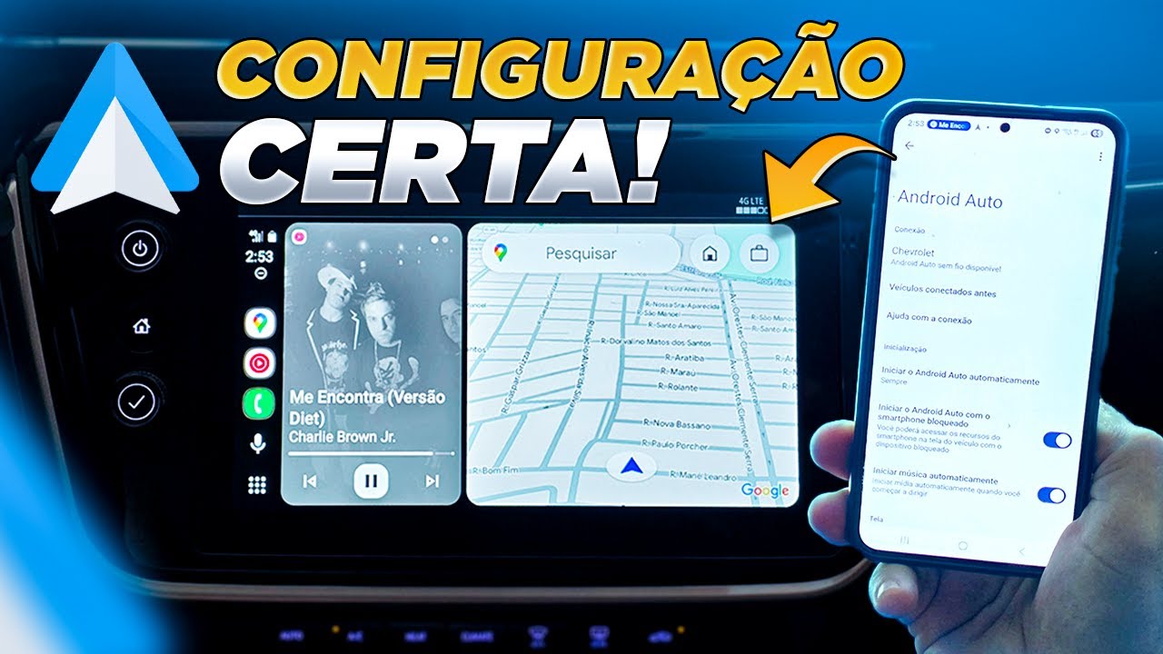 Como Configurar o ANDROID AUTO da MANEIRA CERTA