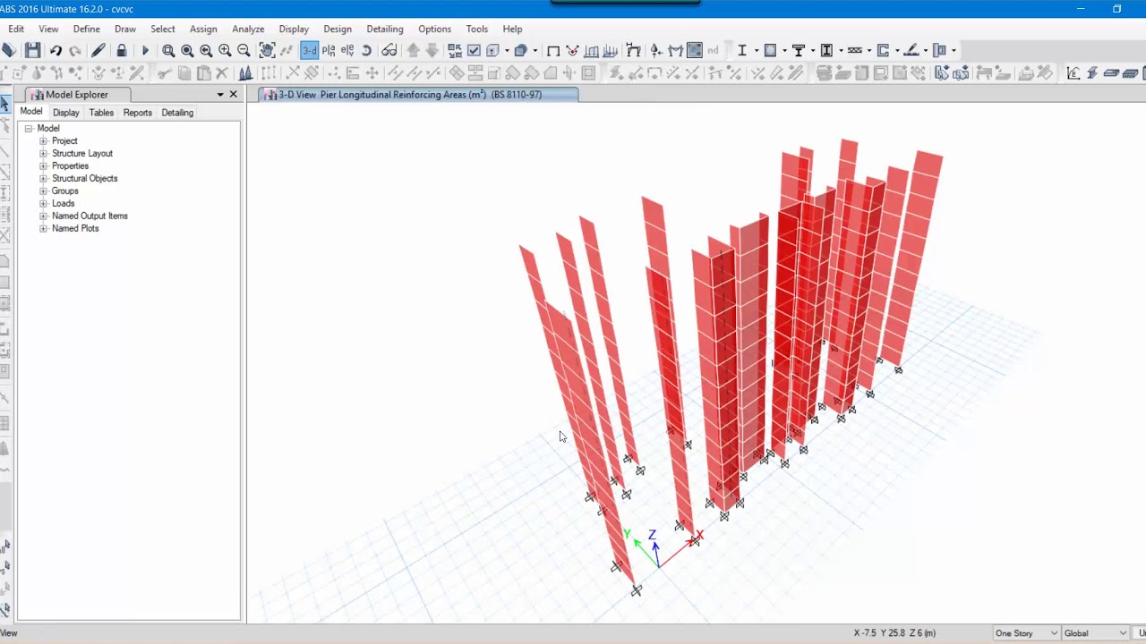 ETABS 07 Design of Shear Walls