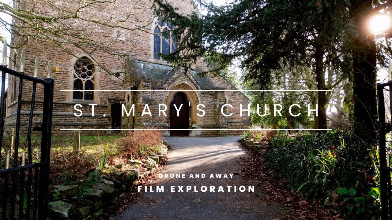 Exploring Inside and Out St. Mary's Church, Radcliffe-on-Trent in Winter by Drone | Cinematic 4k UHD