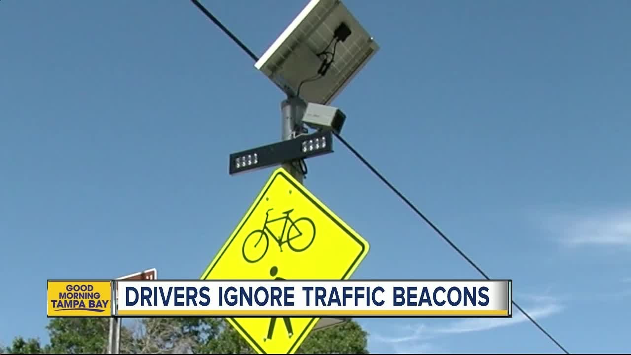 Stop your car, save a cyclist: Dont ignore flashing yellow beacons