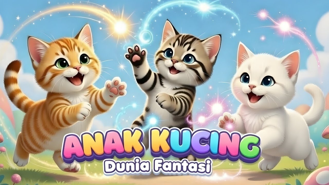 LAGU ANAK 🇮🇩 ANAK KUCING MEONG MEONG - KITTEN SONG - LAGU ANAK BALITA VIRAL