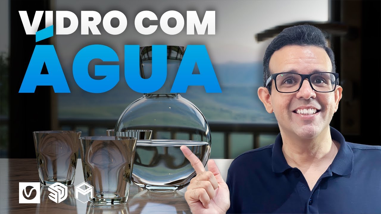 CRIANDO MATERIAL DE VIDRO E ÁGUA | V-RAY 5