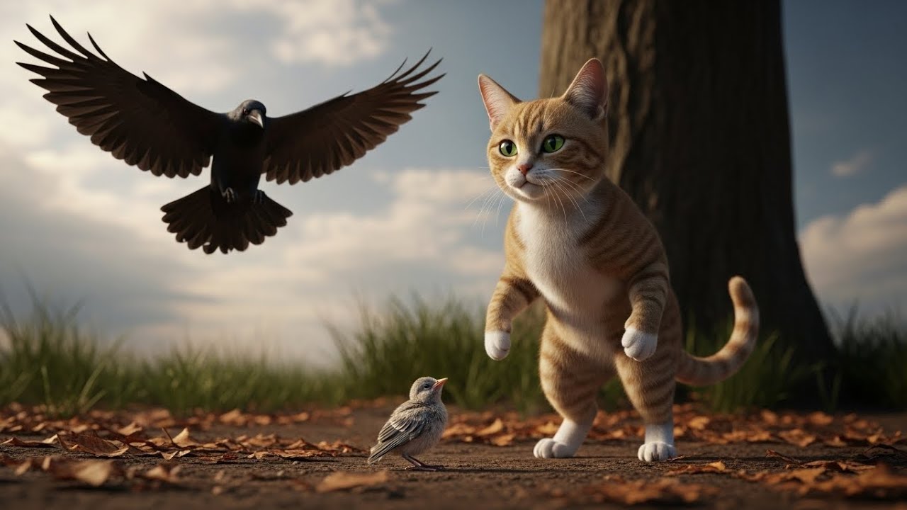 A Cat Stood Between Life and Death||This Cat Refused to Let the Bird Die.