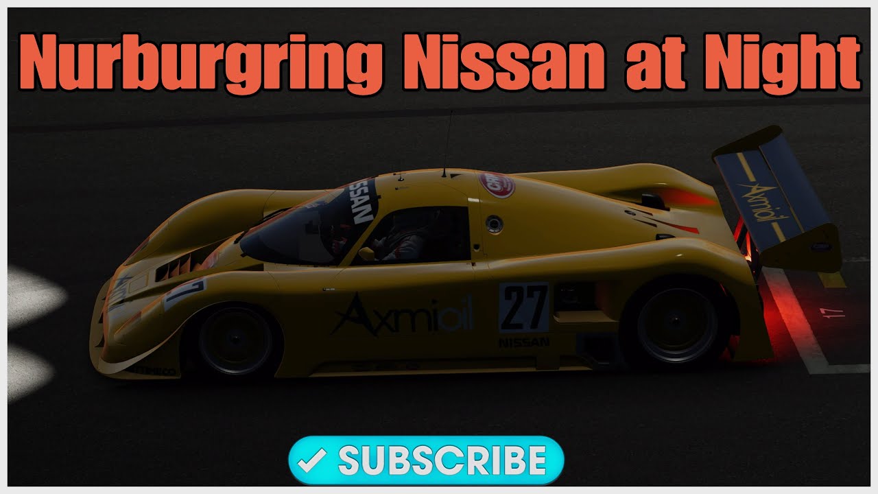 Project Motor Racing Nissan R89C At Nurburgring At Night  -