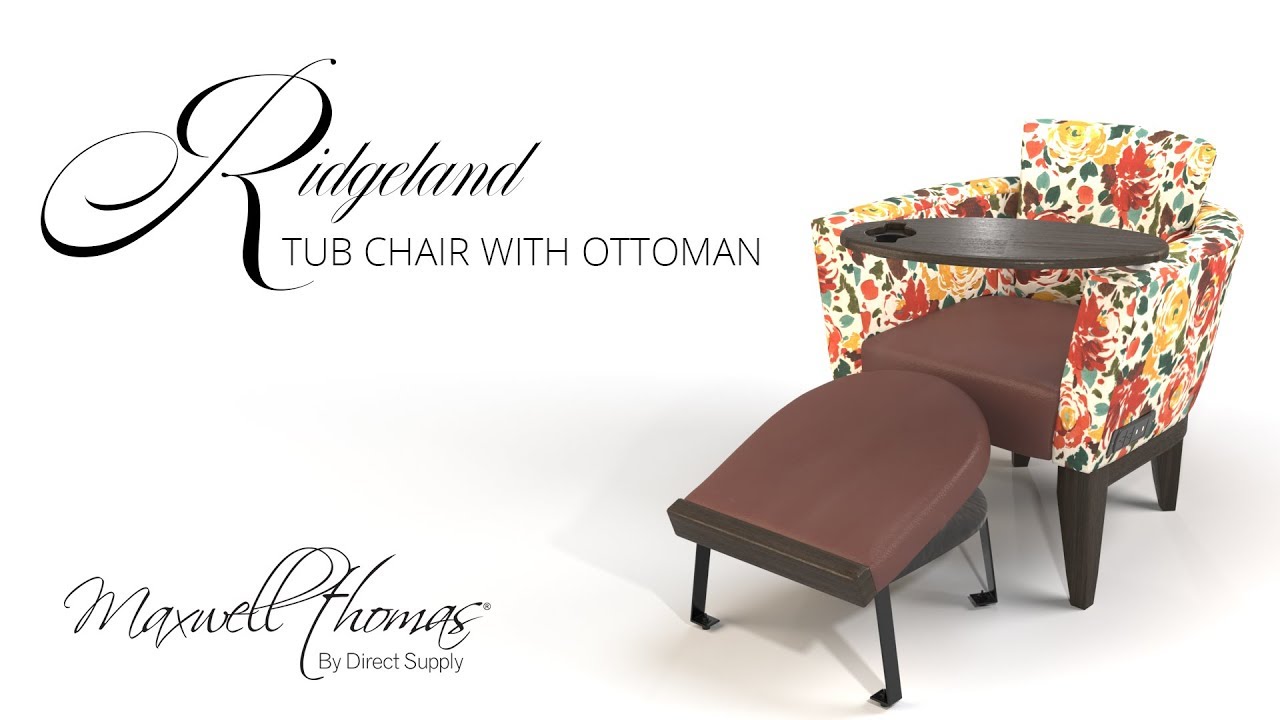 Meet the Maxwell Thomas Ridgeland Tub Chair with Ottoman by Direct Supply