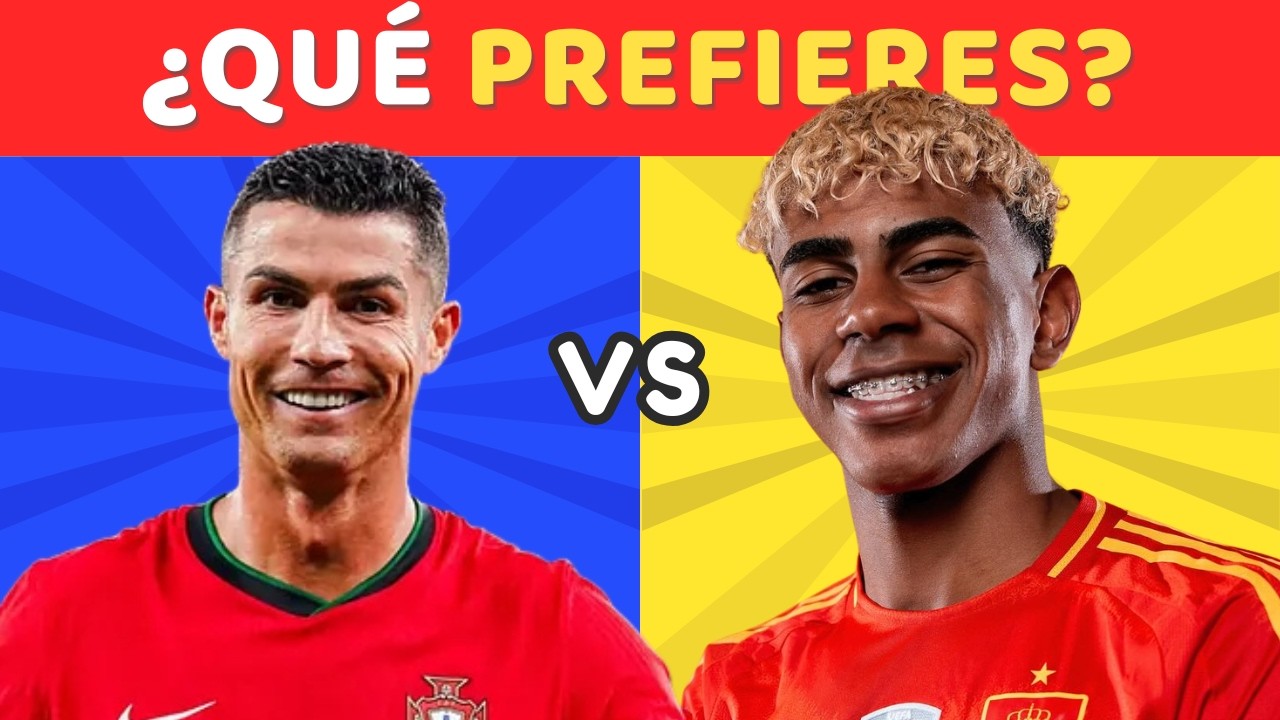 ¿Qué Prefieres? ⚽ Cristiano, Lamine...30 Duelos de Fútbol (Leyendas vs Nuevas Estrellas)