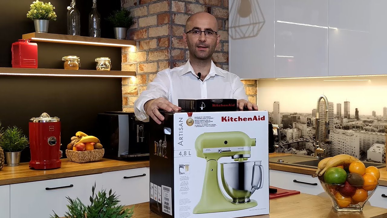 Mikser KitchenAid Artisan - unboxing, pierwsze ciasto, recenzja | brodasystem.pl