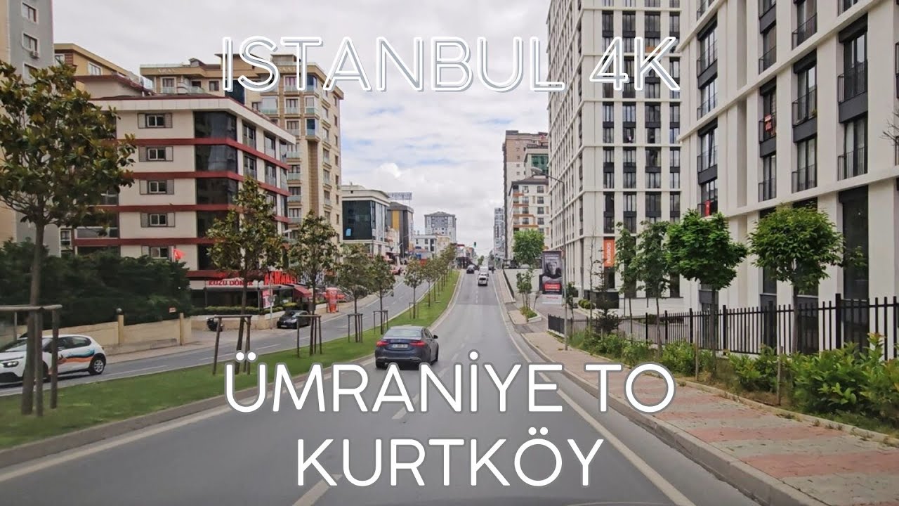 Istanbul 4K Driving from Ümraniye to Kurtköy - Pendik via TEM Highway Drive and Sightseeing Video